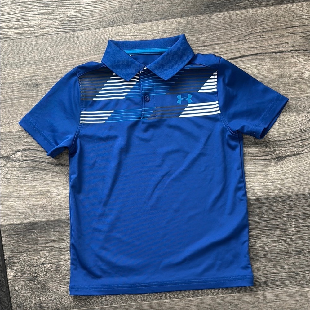 Under Armour Short Sleeve Athletic Heat Gear Collared Shirt